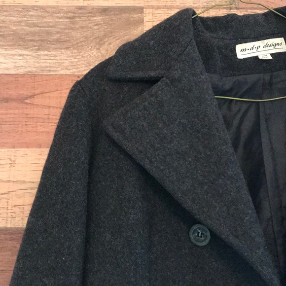 Vintage 90’s Mario de Pinto Designer Wool Peacoat - Picture 6 of 13